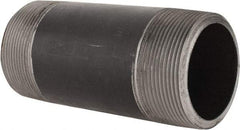 Made in USA - Schedule 80, 2" Diam x 5" Long Steel Black Pipe Nipple - Threaded - Best Tool & Supply