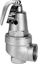 Conbraco - 1" Inlet, 1-1/4" Outlet, ASME Section IV Safety Relief Valve - 150 Max psi, Bronze, 5,916,000 BTUs - Best Tool & Supply