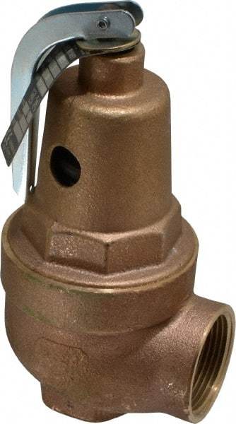 Conbraco - 1" Inlet, 1-1/4" Outlet, ASME Section IV Safety Relief Valve - 30 Max psi, Bronze, 1,570,000 BTUs - Best Tool & Supply