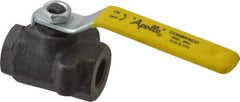 Apollo - 3/8" Pipe, Standard Port, Carbon Steel Standard Ball Valve - 2 Piece, Inline - One Way Flow, FNPT x FNPT Ends, Lever Handle, 2,000 WOG, 150 WSP - Best Tool & Supply