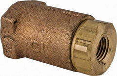 Conbraco - 1/4" Bronze Check Valve - Inline, FNPT x FNPT - Best Tool & Supply