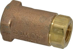 Conbraco - 3/8" Bronze Check Valve - Inline, FNPT x FNPT - Best Tool & Supply