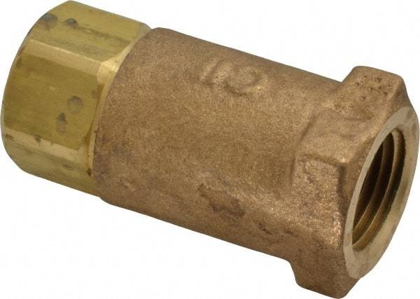 Conbraco - 1/2" Bronze Check Valve - Inline, FNPT x FNPT - Best Tool & Supply