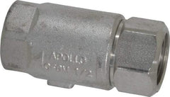 Conbraco - 1/2" Stainless Steel Check Valve - Inline, FNPT x FNPT - Best Tool & Supply