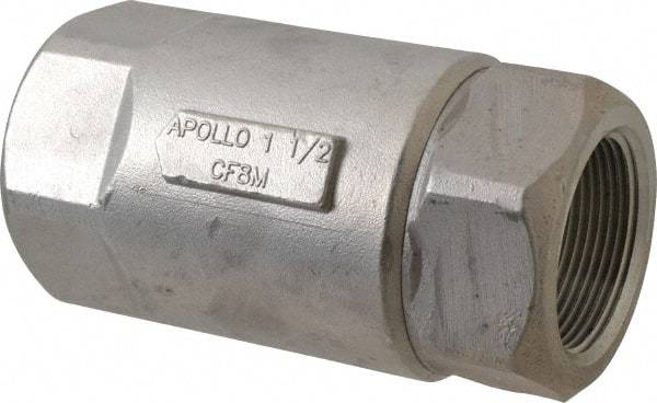 Conbraco - 1-1/2" Stainless Steel Check Valve - Inline, FNPT x FNPT - Best Tool & Supply