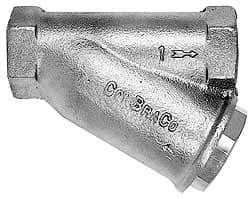 Conbraco - 1/8" Pipe, FNPT Ends, Cast Bronze Y-Strainer - 400 psi WOG Rating - Best Tool & Supply