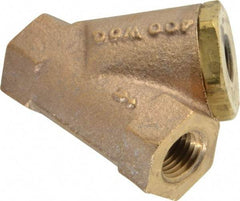 Conbraco - 1/4" Pipe, FNPT Ends, Cast Bronze Y-Strainer - 400 psi WOG Rating - Best Tool & Supply