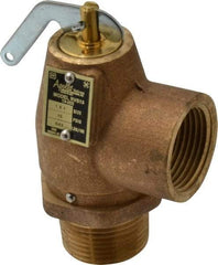 Conbraco - 1" Inlet, 1" Outlet, ASME Low Pressure Steam Heating Relief Valve - 15 Max psi, Bronze, 643 Lb per Hour - Best Tool & Supply