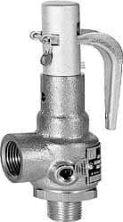 Conbraco - 1-1/4" Inlet, 1-1/2" Outlet, High Pressure Safety Relief Valve - 150 Max psi, Bronze, 4,236 Lb per Hour - Best Tool & Supply