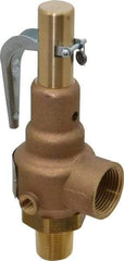 Conbraco - 3/4" Inlet, 1" Outlet, High Pressure Safety Relief Valve - 50 Max psi, Bronze, 647 Lb per Hour - Best Tool & Supply