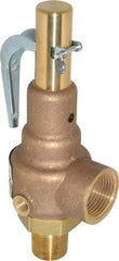 Conbraco - 3/4" Inlet, 1" Outlet, High Pressure Safety Relief Valve - 75 Max psi, Bronze, 898 Lb per Hour - Best Tool & Supply