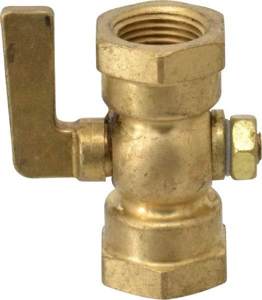 Conbraco - 3/8" Pipe, Lever Handle, FNPT x FNPT End Connection, Air Cock - 200 Max psi, Brass - Best Tool & Supply