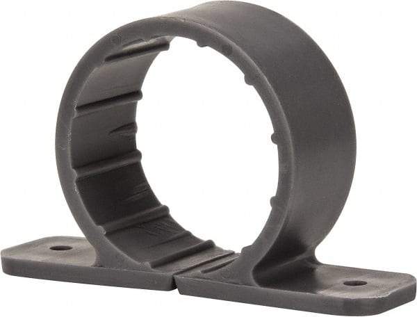 Oatey - 1-1/2" Pipe, Standard Pipe Clamp - Gray, Polypropylene - Best Tool & Supply