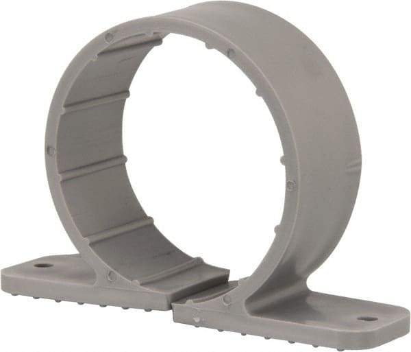 Oatey - 2" Pipe, Standard Pipe Clamp - Gray, Polypropylene - Best Tool & Supply