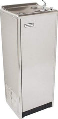 Halsey Taylor - 14 GPH Cooling Capacity Deluxe Floor Standing Water Cooler & Fountain - In-Wall, 0.2 hp, Stainless Steel - Best Tool & Supply