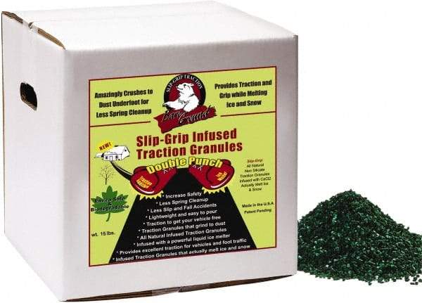 Bare Ground Solutions - 15 Lb Box Calcium Chloride Granules - Effective to -20°F - Best Tool & Supply