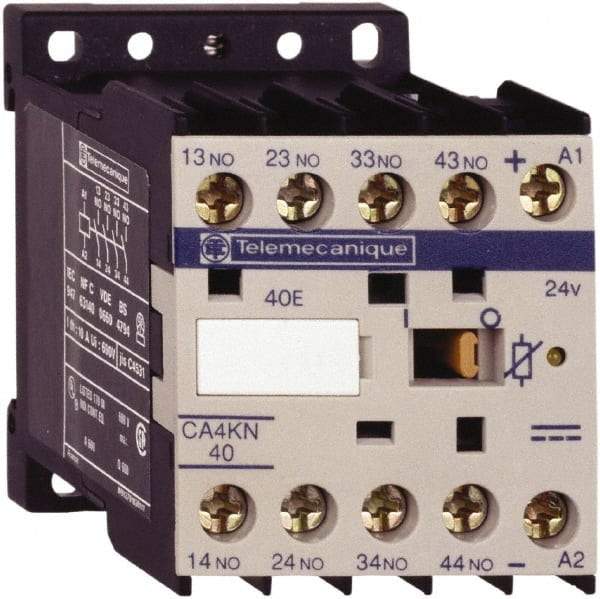 Schneider Electric - 4NO, 24 VDC Control Relay - 17 V - Best Tool & Supply