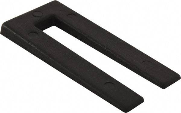 Precision Brand - 500 Piece, 2" Wide x 3" Long Polystyrene Taper Shim - Black, ±10% Tolerance - Best Tool & Supply