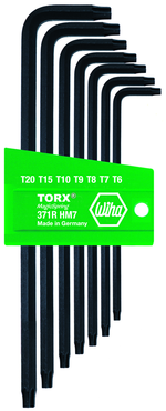 7 Piece - T6; T7; T8; T9; T10; T15; T20 MagicRing® Screw Holding - Torx Long Arm L-Key Set - Best Tool & Supply