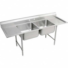 ELKAY - Stainless Steel Sinks Type: Scullery Sink Outside Length: 77-1/4 (Inch) - Best Tool & Supply