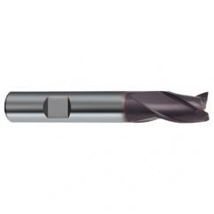 3mm Dia. x 50mm Overall Length 3-Flute Square End Solid Carbide SE End Mill-Weldon Shank-Center Cut-Firex - Best Tool & Supply