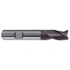 3mm Dia. x 50mm Overall Length 3-Flute Square End Solid Carbide SE End Mill-Weldon Shank-Center Cut-Firex - Best Tool & Supply