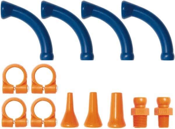 Loc-Line - 1/4" Hose Inside Diam, Coolant Hose Extended Elbow - For Use with Loc-Line Modular Hose System - Best Tool & Supply