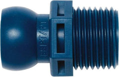 Loc-Line - 1/2" Hose ID, Male to Female Coolant Hose Connector - 1/2" BSPT, For Loc-Line Modular Hose Systems - Best Tool & Supply