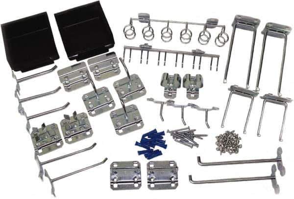 Triton - 30 Piece, Pegboard Hook Set - Zinc Alloy & Steel - Best Tool & Supply