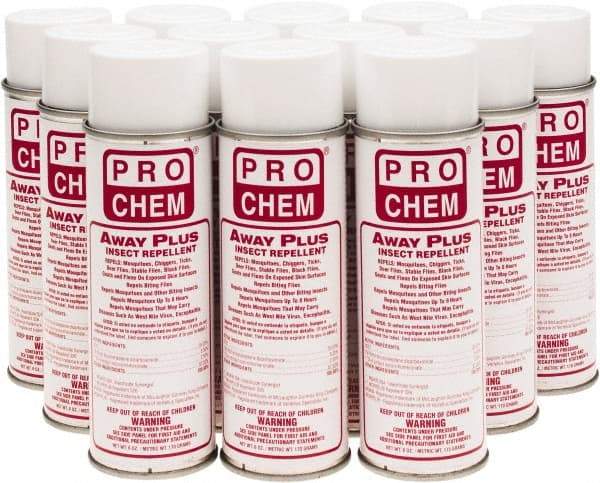 Pro Chem - 6 oz 25% DEET Aerosol Spray - For Mosquitos, Chiggers, Deer Flies, Gnats, Stable Flies, Fleas, Ticks, Black Flies, Biting Flies - Best Tool & Supply