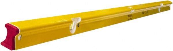 Stabila - 72" Long 3 Vial R-Beam Level - Aluminum, Yellow, 2 Plumb & 1 Level Vials - Best Tool & Supply