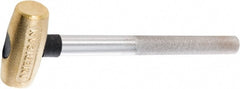 American Hammer - 4 Lb Head 1-5/8" Face Brass Hammer - Exact Industrial Supply