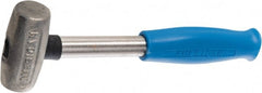 American Hammer - 2 Lb Head 1-1/2" Face Zinc Aluminum Alloy Nonmarring Hammer - Exact Industrial Supply