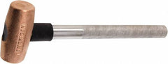American Hammer - 3 Lb Head 1-3/4" Face Copper Hammer - Exact Industrial Supply