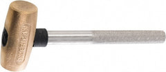 American Hammer - 1-1/2 Lb Head 1-1/4" Face Bronze Head Hammer - Exact Industrial Supply