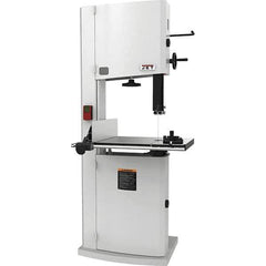 Jet - 18" Throat Capacity, Step Pulley Vertical Bandsaw - 2,300/3,800 SFPM, 1.75 hp, Single Phase - Best Tool & Supply