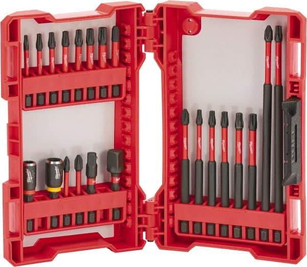 Milwaukee Tool - 22 Piece, Drive Set - Multi-Purpose Tool Kit Kit, 1/4" Drive, Phillips, Torx, Magnetic Bit Holder Point - Best Tool & Supply