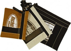 Bucket Boss - 3 Pocket Holster - Canvas, Cream, Brown & Black, 7" Wide x 9" High - Best Tool & Supply