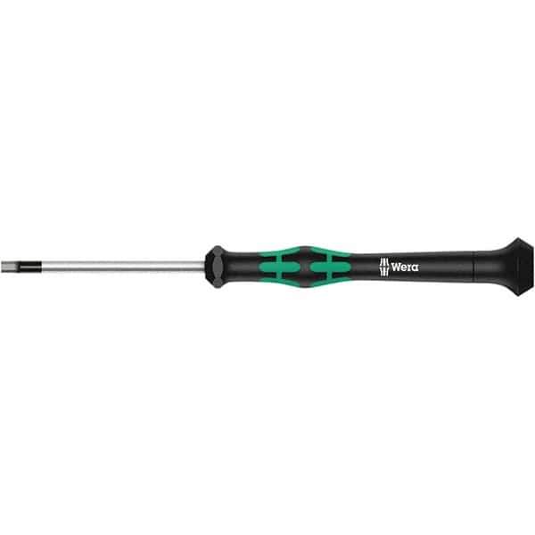 Wera - 0.028" Precision Miniature Hex Driver - 1-37/64" Bade Length, Multi Handle, 157mm OAL - Best Tool & Supply