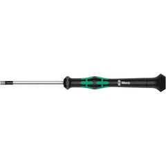 Wera - 0.028" Precision Miniature Hex Driver - 1-37/64" Bade Length, Multi Handle, 157mm OAL - Best Tool & Supply