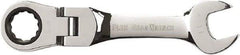 GearWrench - 11mm 12 Point Flexhead Combination Wrench - Chrome Vanadium Steel, Full Polish Finish - Best Tool & Supply