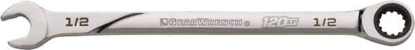 GearWrench - 1/2" 12 Point Combination Wrench - Chrome Vanadium Steel, Full Polish Finish - Best Tool & Supply