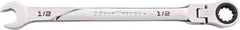 GearWrench - 11/16" 12 Point Flexhead Combination Wrench - Chrome Vanadium Steel, Full Polish Finish - Best Tool & Supply