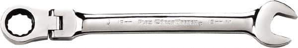 GearWrench - 18mm 12 Point Flexhead Combination Wrench - Chrome Vanadium Steel, Full Polish Finish - Best Tool & Supply