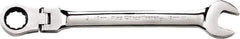 GearWrench - 21mm 12 Point Flexhead Combination Wrench - Chrome Vanadium Steel, Full Polish Finish - Best Tool & Supply