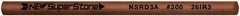 Value Collection - Round Ceramic Finishing Stick - 100mm Long x 2.35mm Wide x 2.4mm Thick, 300 Grit - Best Tool & Supply