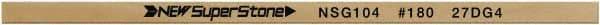 Value Collection - Flat Ceramic Finishing Stick - 100mm Long x 2mm Wide x 10mm Thick, 180 Grit - Best Tool & Supply