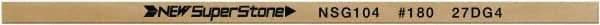 Value Collection - Flat Ceramic Finishing Stick - 100mm Long x 1.5mm Wide x 6mm Thick, 180 Grit - Best Tool & Supply