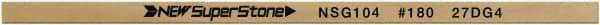 Value Collection - Flat Ceramic Finishing Stick - 100mm Long x 1mm Wide x 4mm Thick, 180 Grit - Best Tool & Supply