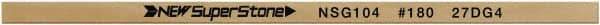 Value Collection - Flat Ceramic Finishing Stick - 100mm Long x 1mm Wide x 2mm Thick, 180 Grit - Best Tool & Supply